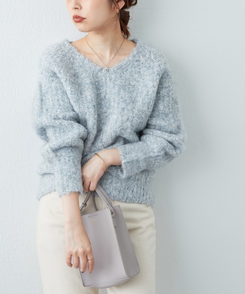 「natural couture」 長袖ニット FREE ピンク レディース_画像5