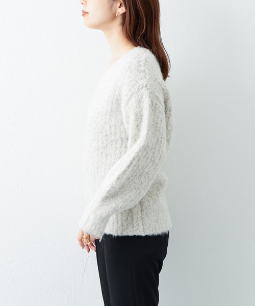 「natural couture」 長袖ニット FREE ピンク レディース_画像6