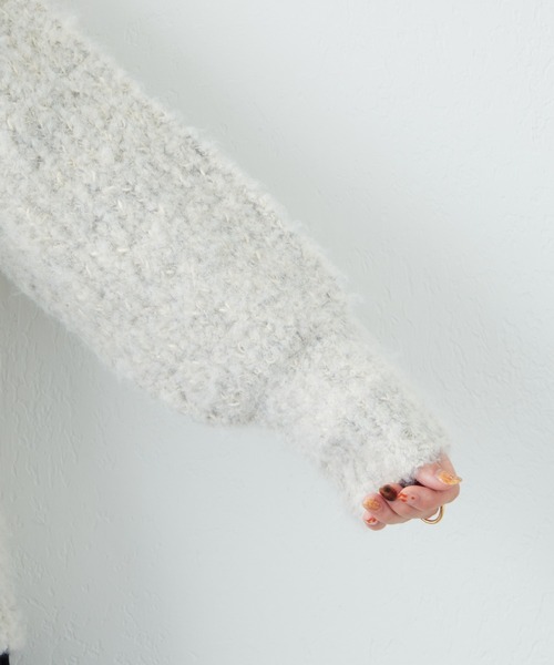 「natural couture」 長袖ニット FREE ピンク レディース_画像7