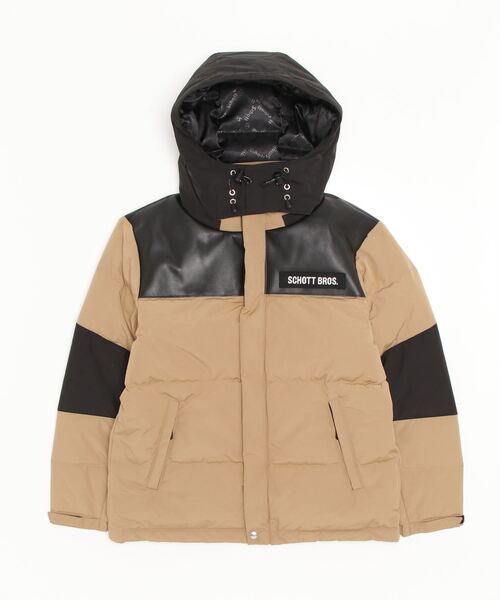 Schott N.Y.C（ショット） 「schott」 ダウンジャケット L ベージュ