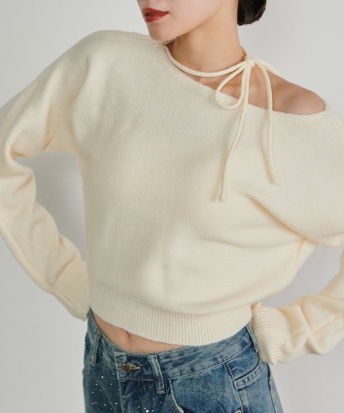 「solleim」 長袖ニット M ブラック レディース_画像2