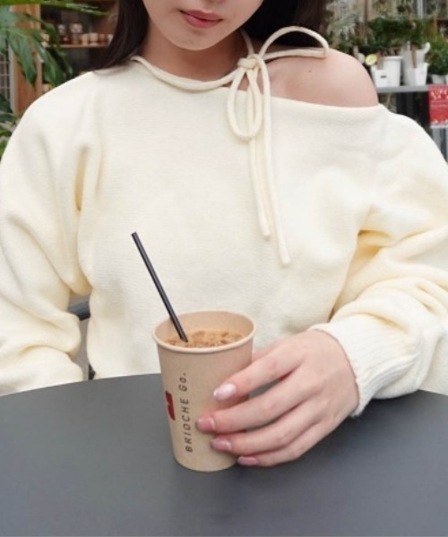 「solleim」 長袖ニット M ブラック レディース_画像7