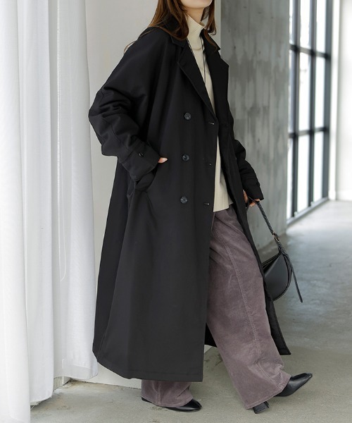 HUG.U（ハグユー） トレンチコート コート 「ドルマンの上に着られる