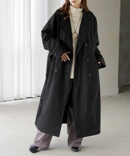 HUG.U（ハグユー） トレンチコート コート 「ドルマンの上に着られる