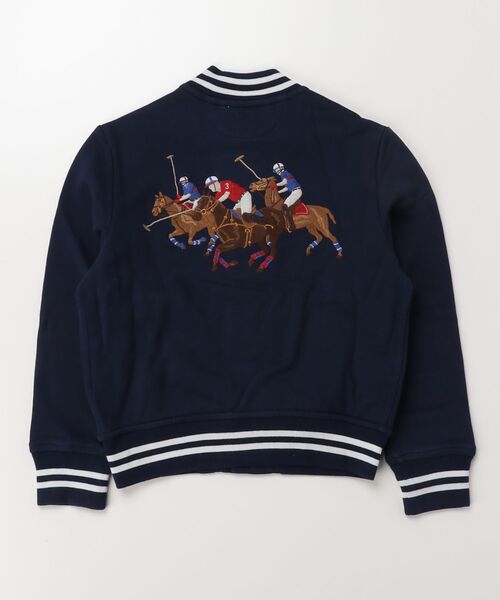 タグ付　ポロラルフローレン　スタジャン　ビッグロゴ　ポニー　ネイビー Polo Ralph Lauren Childrenswear スタジャン アウター トリプルポニー