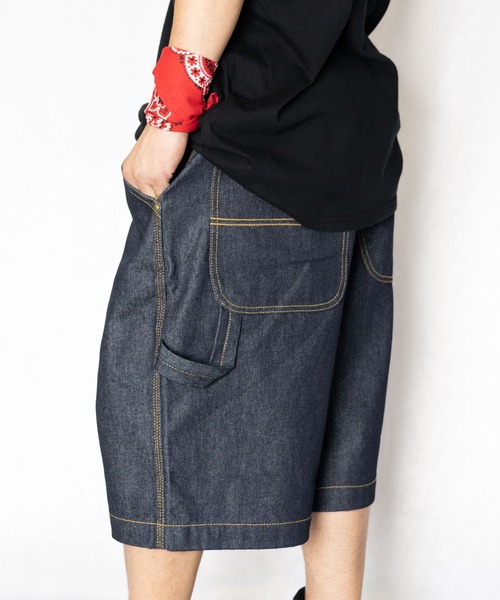 「SOUTH POLE」 デニムハーフパンツ 36inch ワンウォッシュ メンズ_画像6
