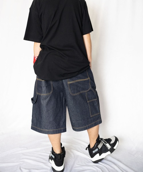 「SOUTH POLE」 デニムハーフパンツ 36inch ワンウォッシュ メンズ_画像7
