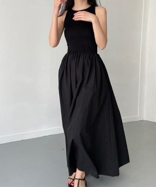 「COCOMOMO」 ドッキングワンピース L ブラック レディース_画像5