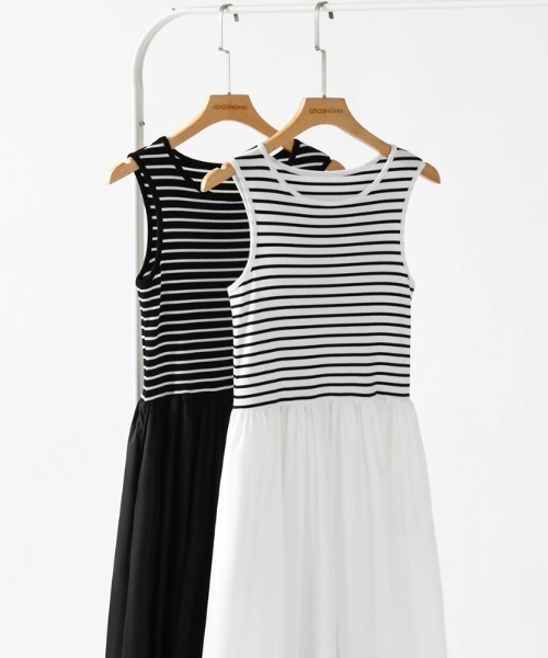 「COCOMOMO」 ドッキングワンピース L ブラック レディース_画像9