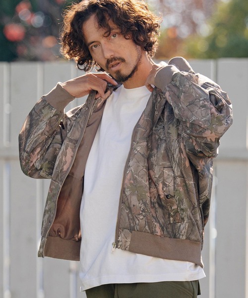 CAMBIO（カンビオ） ナイロンジャケット mj11315- カモフラージュ総柄