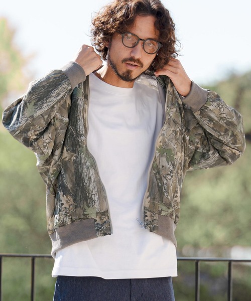 CAMBIO（カンビオ） ナイロンジャケット mj11315- カモフラージュ総柄