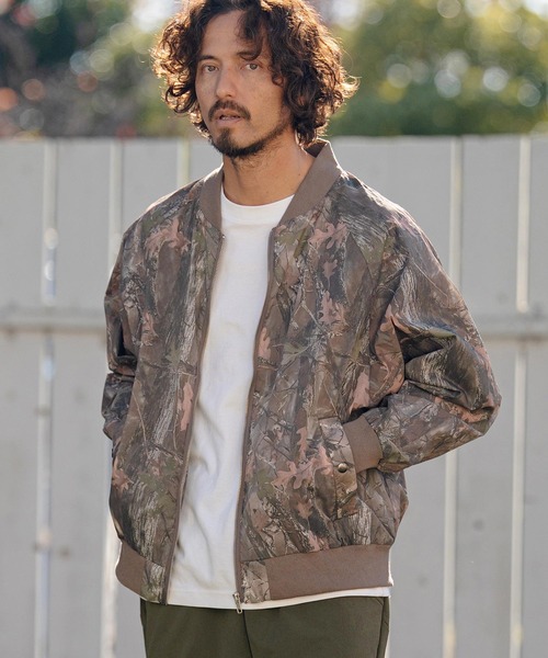 カモフラージュ柄 ブルゾン Amazon | [RAMEMO] メンズ ボアジャケット 迷彩 カモフラ柄 スタジャン