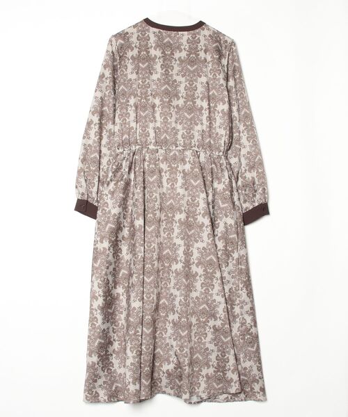 「GeeRA」 長袖ワンピース LARGE ベージュ レディース_画像2