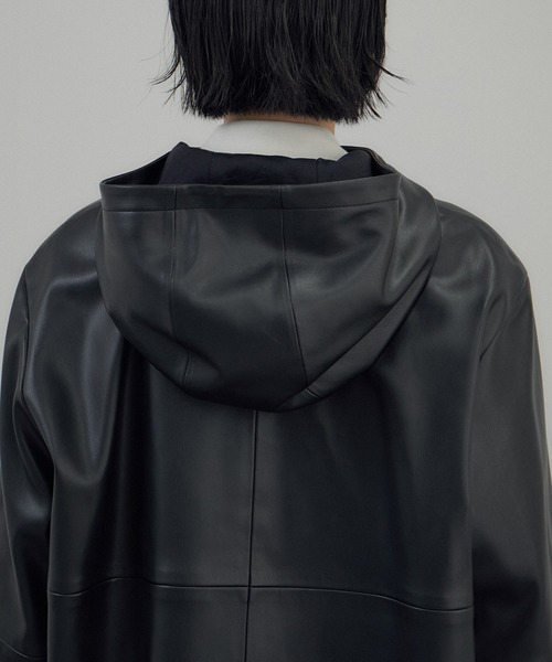 【美品】EPOCA ブルゾン　パーカー　フーデットコート　シアー素材　黒 Discoat（ディスコート） ブルゾン アウター 「新色追加!/WEB限定