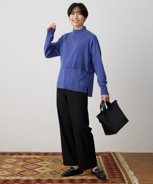 【新品　完売品】 monzee ストレッチパンツ　レディース　ブラックM 秋冬パンツ – monzee