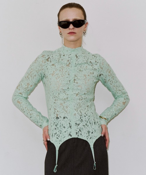 JOSE MOON（ジョゼムーン） tシャツ LIQUIDE LACE TOPS/リキッドレース