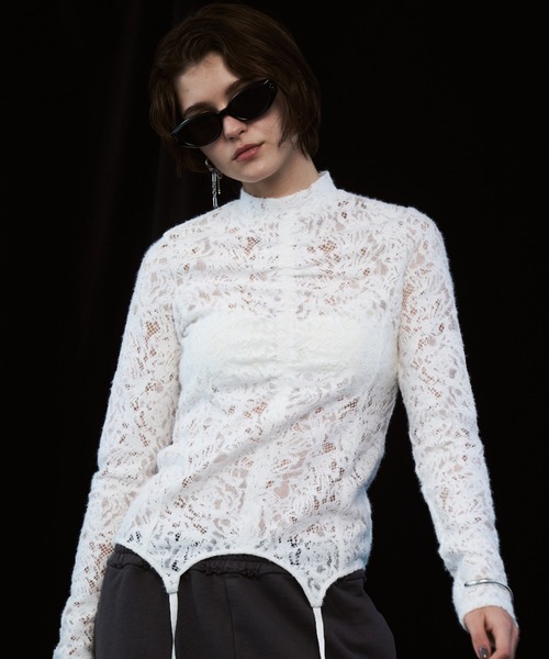 JOSE MOON（ジョゼムーン） tシャツ LIQUIDE LACE TOPS/リキッドレース