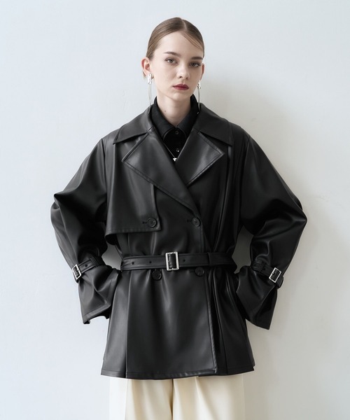 HARE（ハレ） トレンチコート コート オーバーミディトレンチ