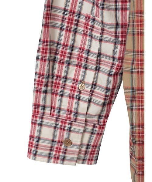 Karl Helmut シャツ くまアップリケ付きオリジナルタータンチェック