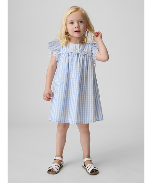 GAP（ギャップ） ワンピース アイレット ギンガムチェック ワンピース