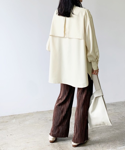 「LIAN」 「Neuna」長袖ブラウス FREE ブラック レディース_画像3