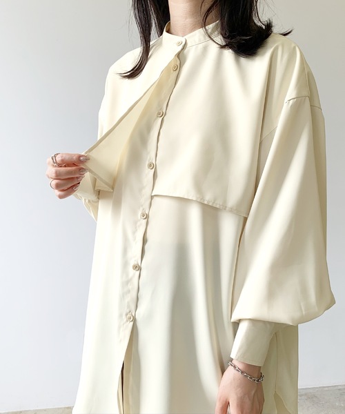 「LIAN」 「Neuna」長袖ブラウス FREE ブラック レディース_画像4