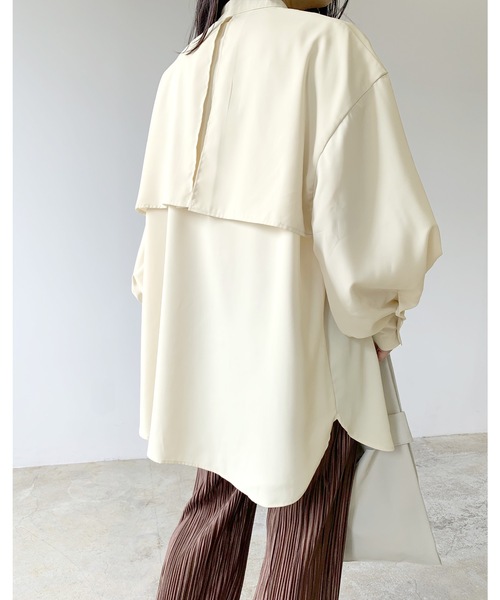 「LIAN」 「Neuna」長袖ブラウス FREE ブラック レディース_画像6