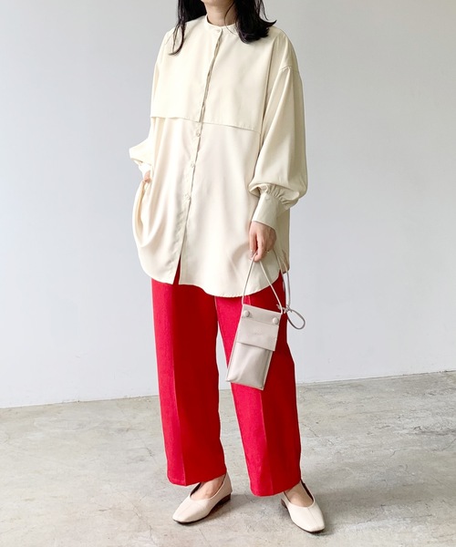 「LIAN」 「Neuna」長袖ブラウス FREE ブラック レディース_画像7