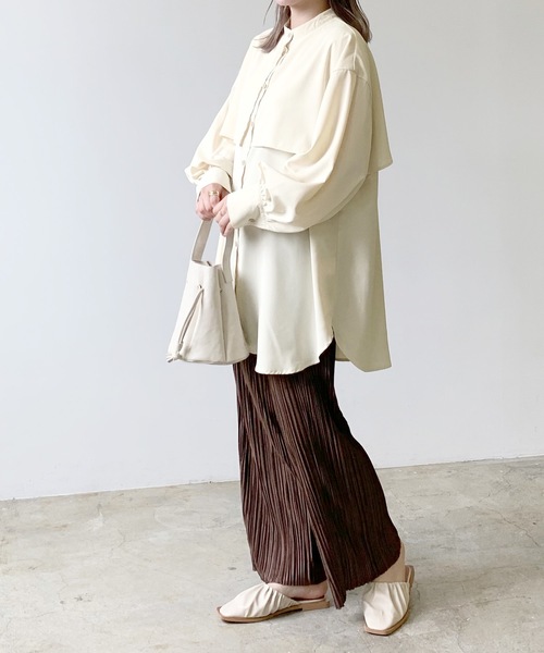 「LIAN」 「Neuna」長袖ブラウス FREE ブラック レディース_画像8