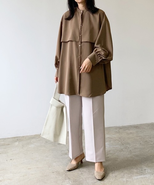 「LIAN」 「Neuna」長袖ブラウス FREE ブラック レディース_画像9