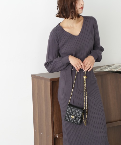 「FREE'S MART」 ニットワンピース SMALL ピンク レディース_画像2