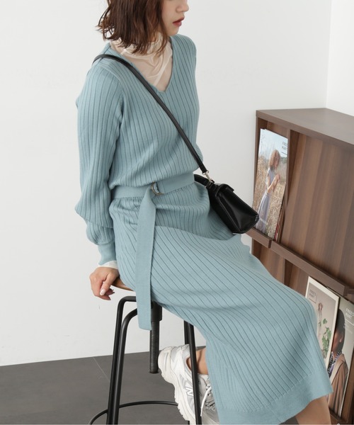 「FREE'S MART」 ニットワンピース SMALL ピンク レディース_画像7