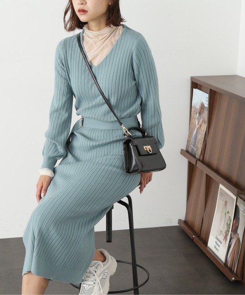 「FREE'S MART」 ニットワンピース SMALL ピンク レディース_画像9