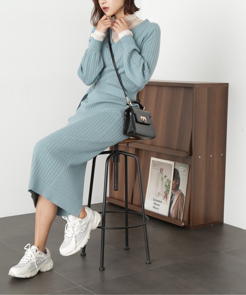 「FREE'S MART」 ニットワンピース SMALL ピンク レディース_画像10