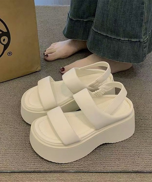 「Miniministore」 「FASHION」フラットサンダル 24.5cm アイボリー レディース_画像5