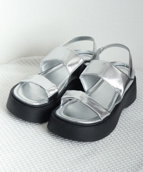 「Miniministore」 「FASHION」フラットサンダル 24.5cm アイボリー レディース_画像6