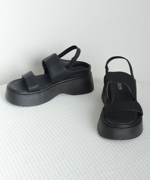 「Miniministore」 「FASHION」フラットサンダル 24.5cm アイボリー レディース_画像9