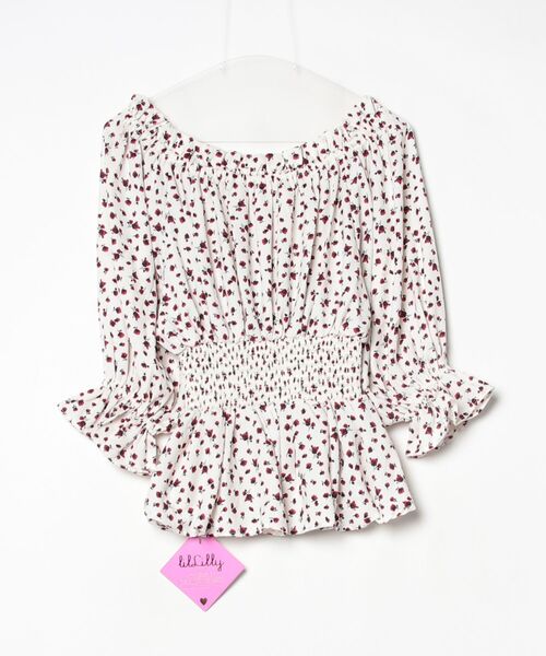 「lilLilly」 長袖ブラウス FREE ホワイト レディース_画像2