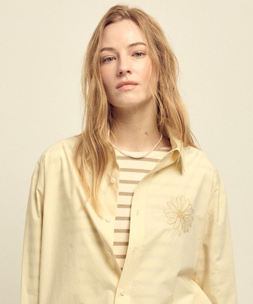 Mardi Mercredi（マルディメクルディ） ブラウス シャツ COTTON POPLIN