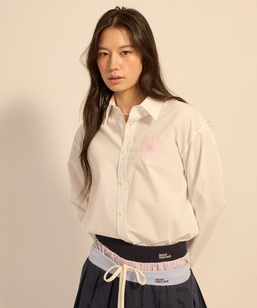 Mardi Mercredi（マルディメクルディ） ブラウス シャツ COTTON POPLIN