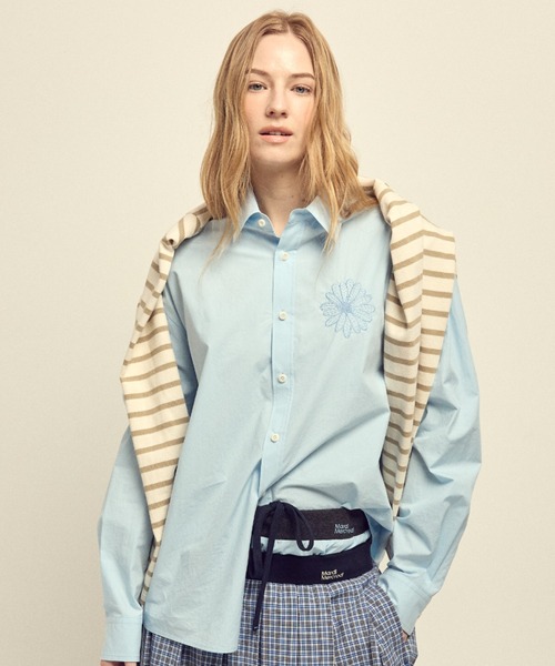 Mardi Mercredi（マルディメクルディ） ブラウス シャツ COTTON POPLIN