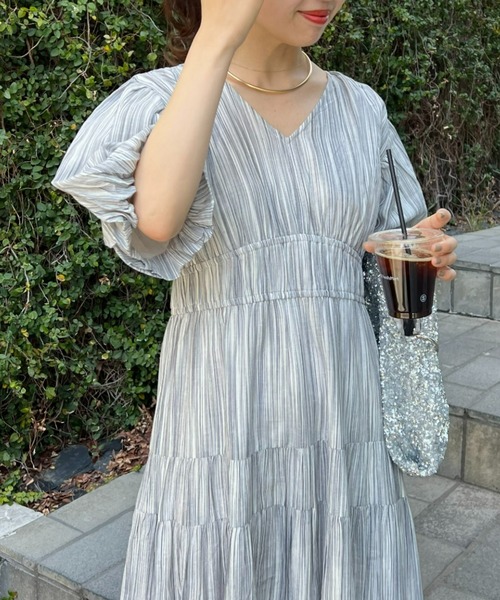 「CIAOPANIC TYPY」 半袖ワンピース ONE SIZE ブルー レディース_画像10