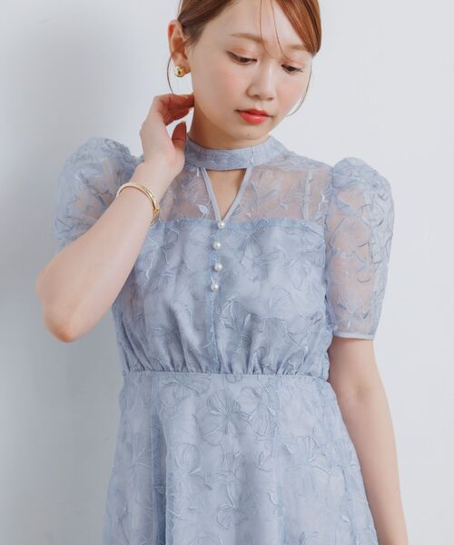 ドレス 「オケージョン」花柄総刺繍ドレス_5
