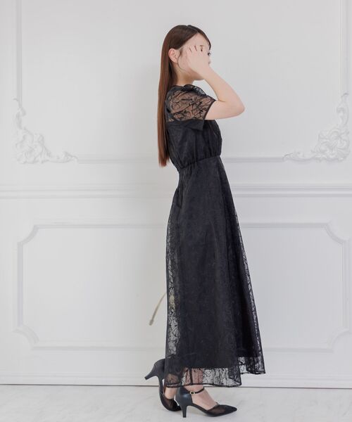 ドレス 「オケージョン」花柄総刺繍ドレス_14