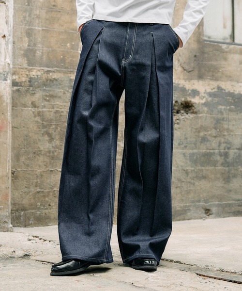 Regen Glanz ジーンズ crosstuck rigid denim pants / クロスタック