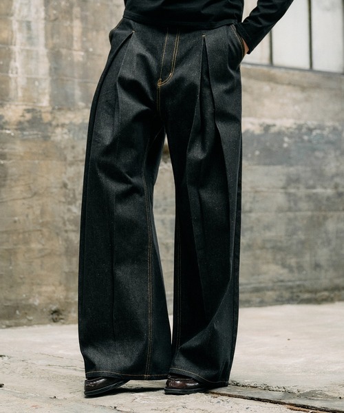 Regen Glanz ヴィンテージウォッシュストレートデニムパンツ Sサイズ vintage wash straight denim pants / ヴィンテージウォッシュ
