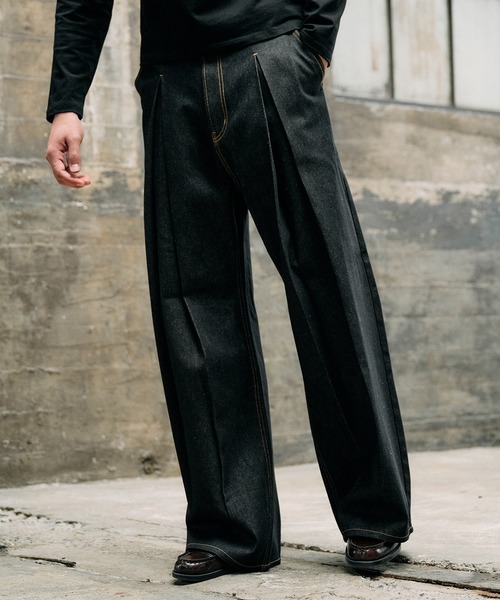 Regen Glanz ジーンズ crosstuck rigid denim pants / クロスタック