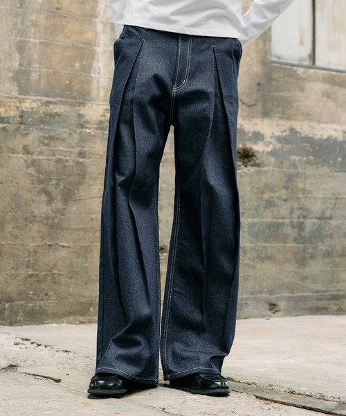 ジーンズ crosstuck rigid denim pants / クロスタックリジッドデニム 