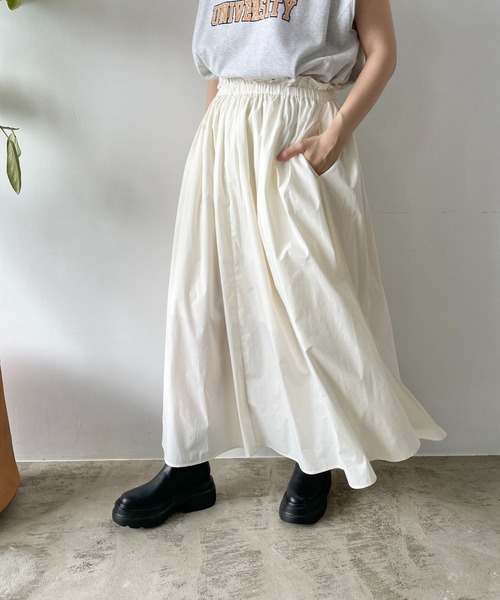 「LOWRYS FARM」 フレアスカート FREE イエロー レディース_画像3