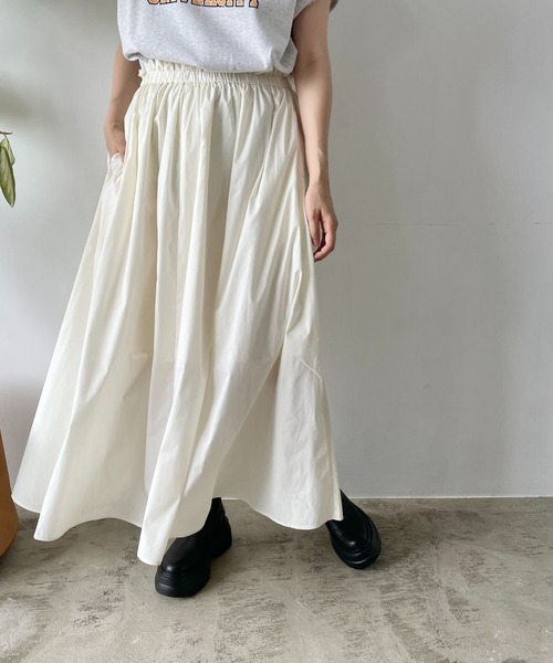 「LOWRYS FARM」 フレアスカート FREE イエロー レディース_画像4